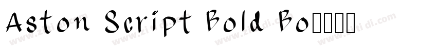 Aston Script Bold Bo字体转换